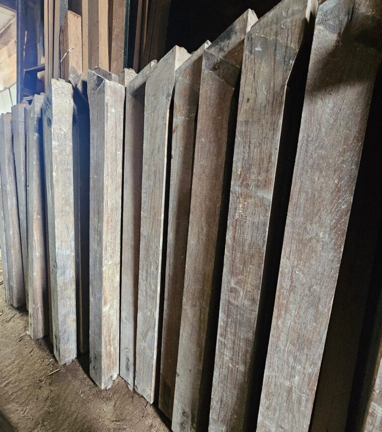 4-5ft of wood blocks