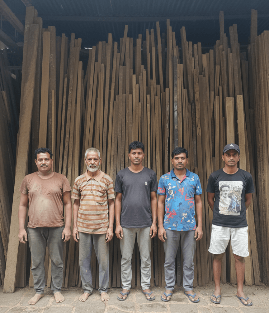 worker team of good luck timbers